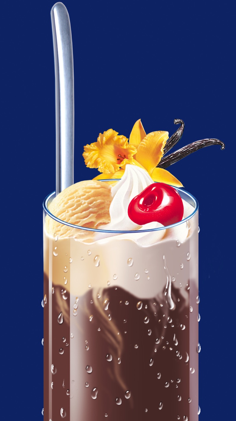 Eiscafe — Illustration von Walter Pepperle, Frankfurt am Main