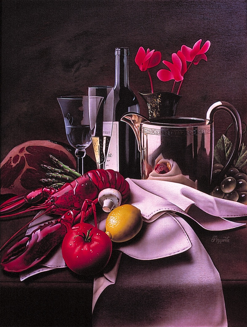 Fine Dining — Illustration von Walter Pepperle, Frankfurt am Main