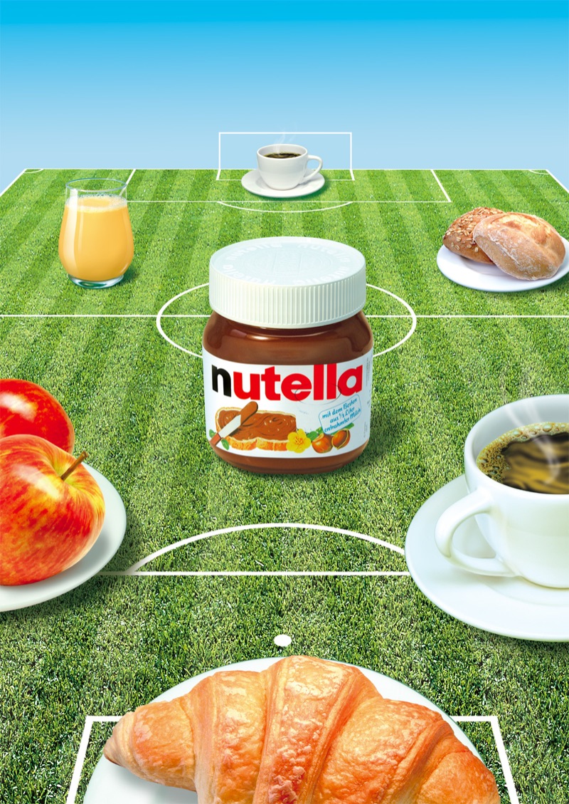 Nutella Fussball — Illustration von Walter Pepperle, Frankfurt am Main