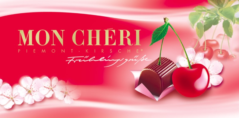 Mon Cheri Frühling — Packungsdesign von Walter Pepperle, Frankfurt am Main
