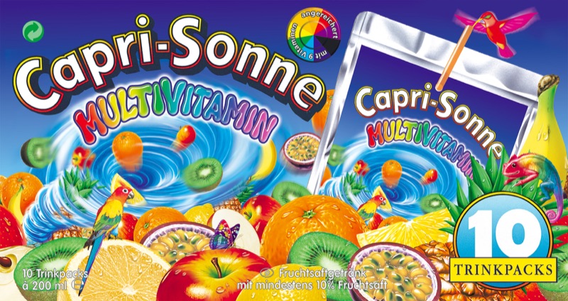 Multivitamin — Packungsdesign von Walter Pepperle, Frankfurt am Main