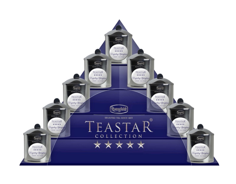 Teastar Display — Packungsdesign von Walter Pepperle, Frankfurt am Main