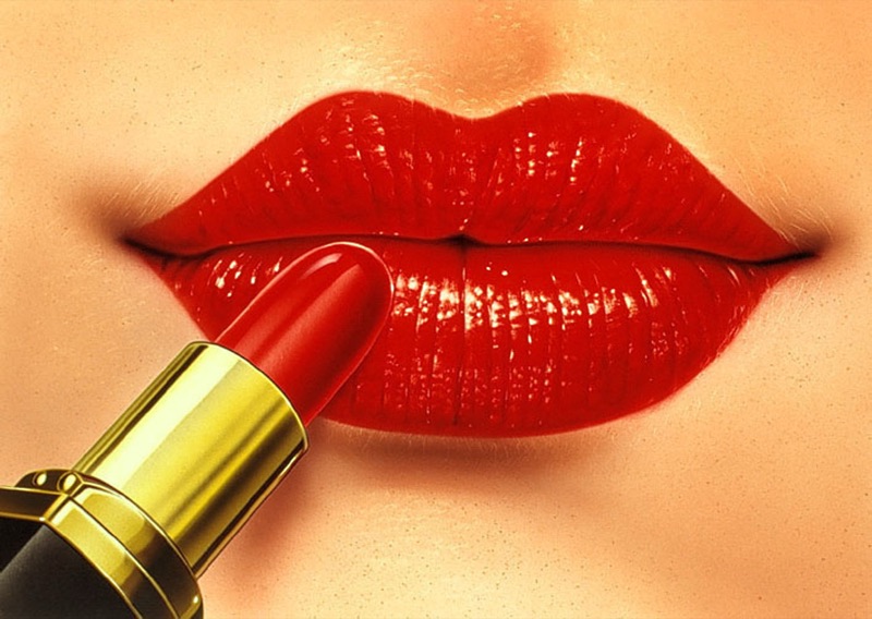Lippenstift — ilustración de Walter Pepperle, Fráncfort del Meno