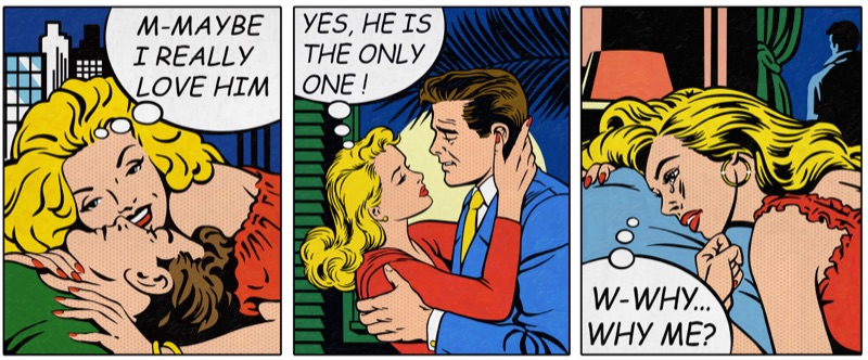 Comic Motive — ilustración de Walter Pepperle, Fráncfort del Meno