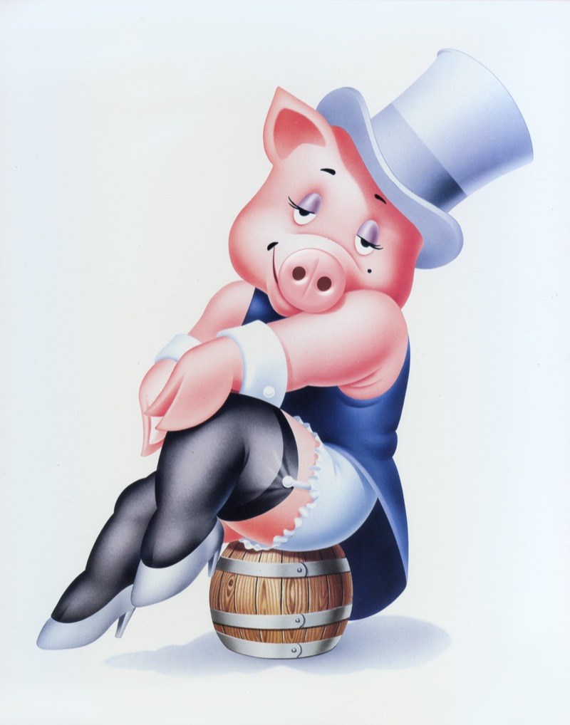 Schweinischer Engel — ilustración de Walter Pepperle, Fráncfort del Meno