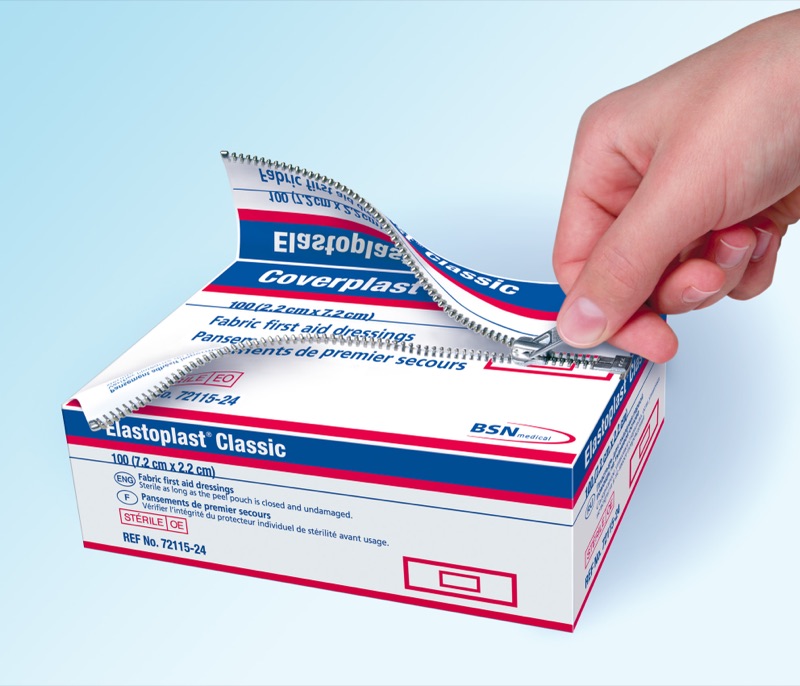 Elastoplast — illustrazione medica di Walter Pepperle, Francoforte sul Meno