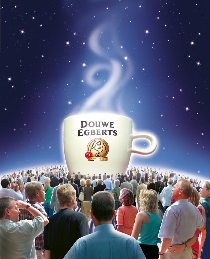 Douwe Egberts — motivo per manifesto di Walter Pepperle, Francoforte sul Meno