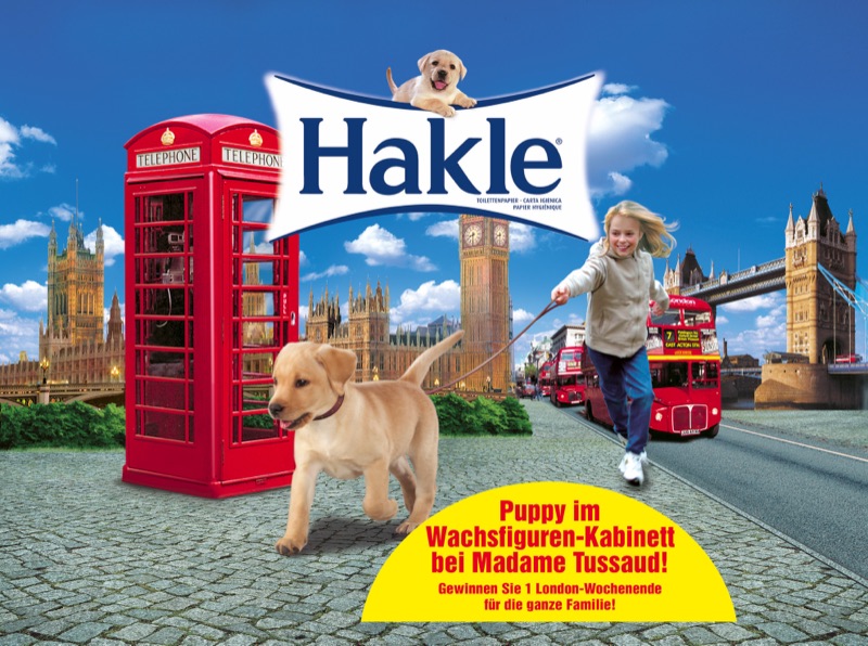 Hakle London — motivo per manifesto di Walter Pepperle, Francoforte sul Meno