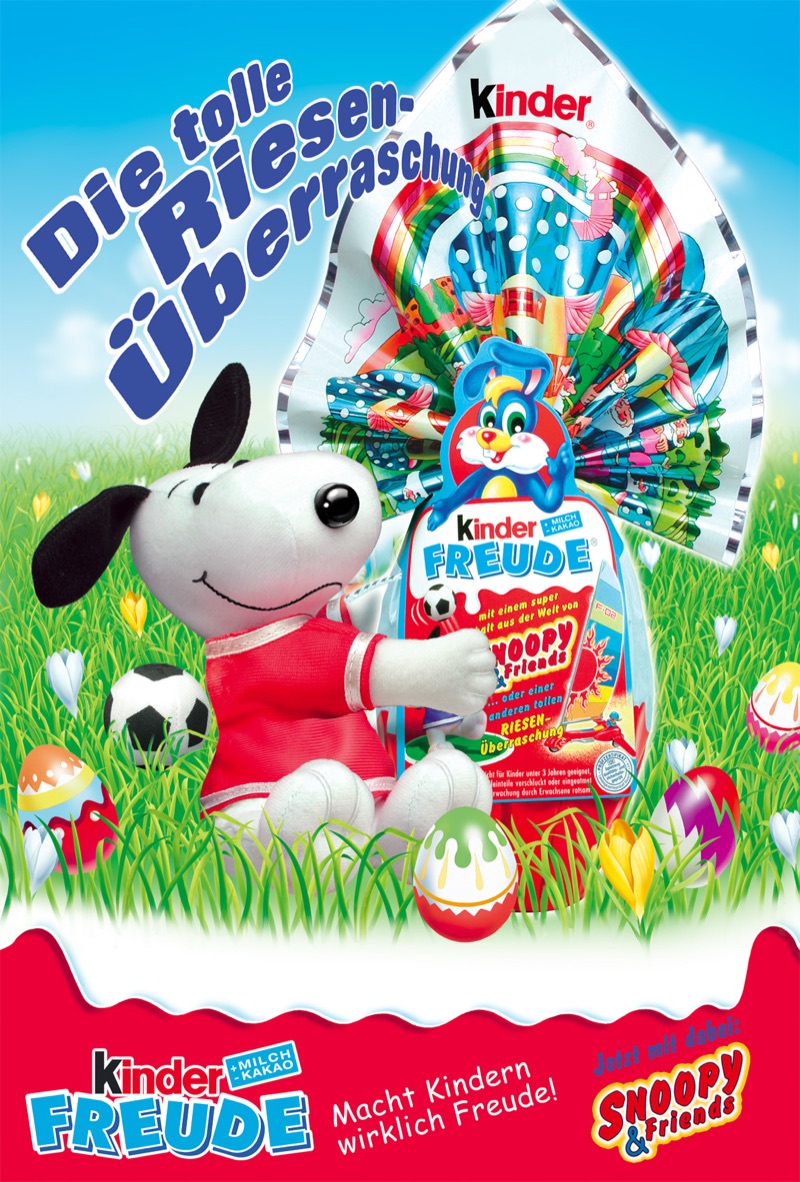 Kinder Snoopy — motivo per manifesto di Walter Pepperle, Francoforte sul Meno