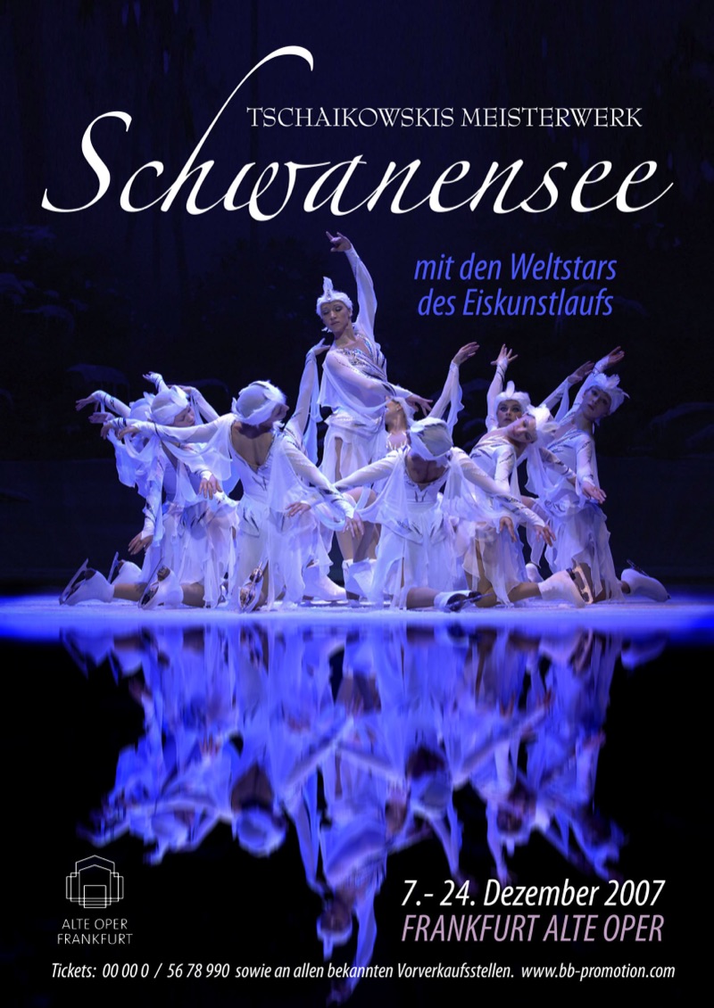 Schwanensee — motivo per manifesto di Walter Pepperle, Francoforte sul Meno