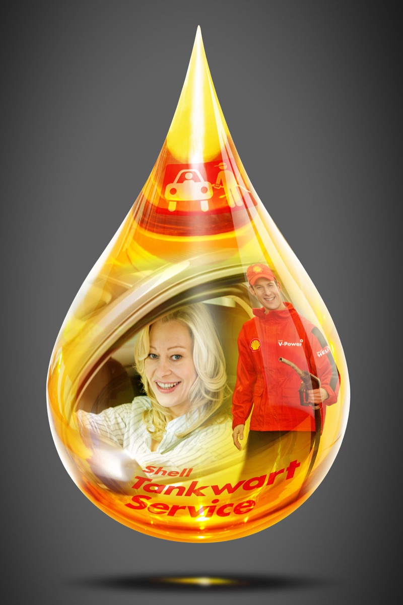 Shell Tankwart — motivo per manifesto di Walter Pepperle, Francoforte sul Meno