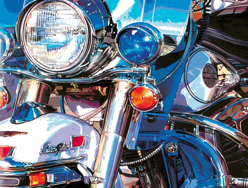 Electra Glide — technische Illustration von Walter Pepperle, Frankfurt am Main