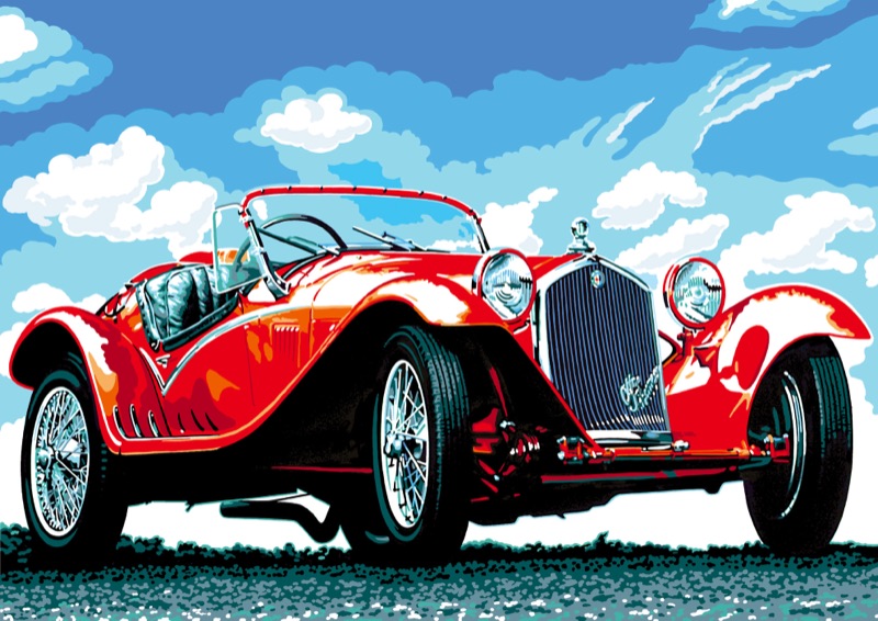 Alfa Romeo — technische Illustration von Walter Pepperle, Frankfurt am Main