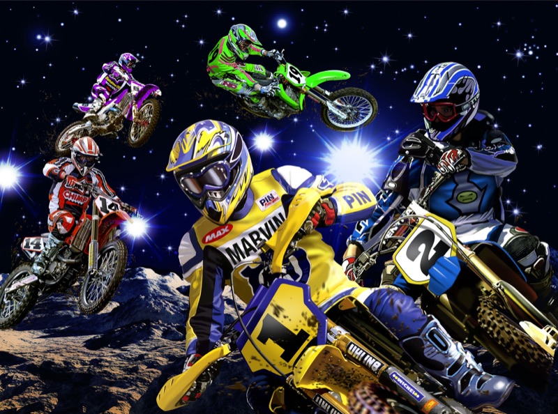 Moto Croß — technische Illustration von Walter Pepperle, Frankfurt am Main