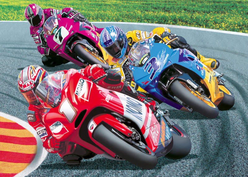Motorace — technische Illustration von Walter Pepperle, Frankfurt am Main