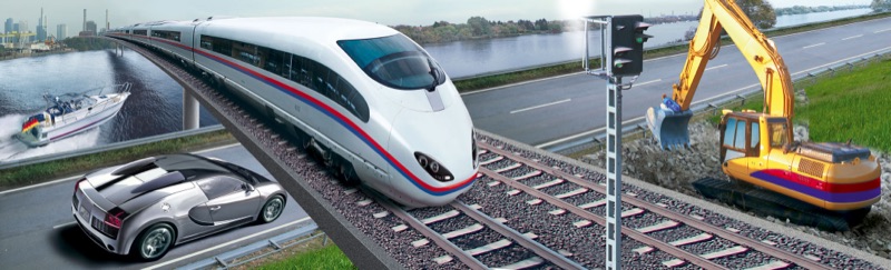 Verkehrswege — technische Illustration von Walter Pepperle, Frankfurt am Main