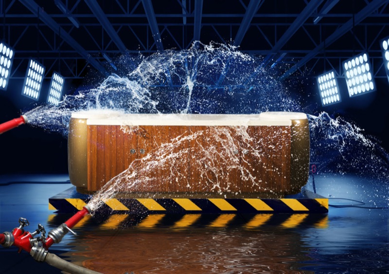 Wassertest — technische Illustration von Walter Pepperle, Frankfurt am Main
