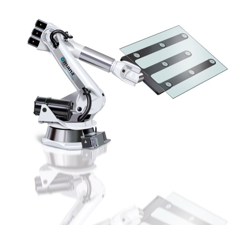 Manz Robot — technische Illustration von Walter Pepperle, Frankfurt am Main